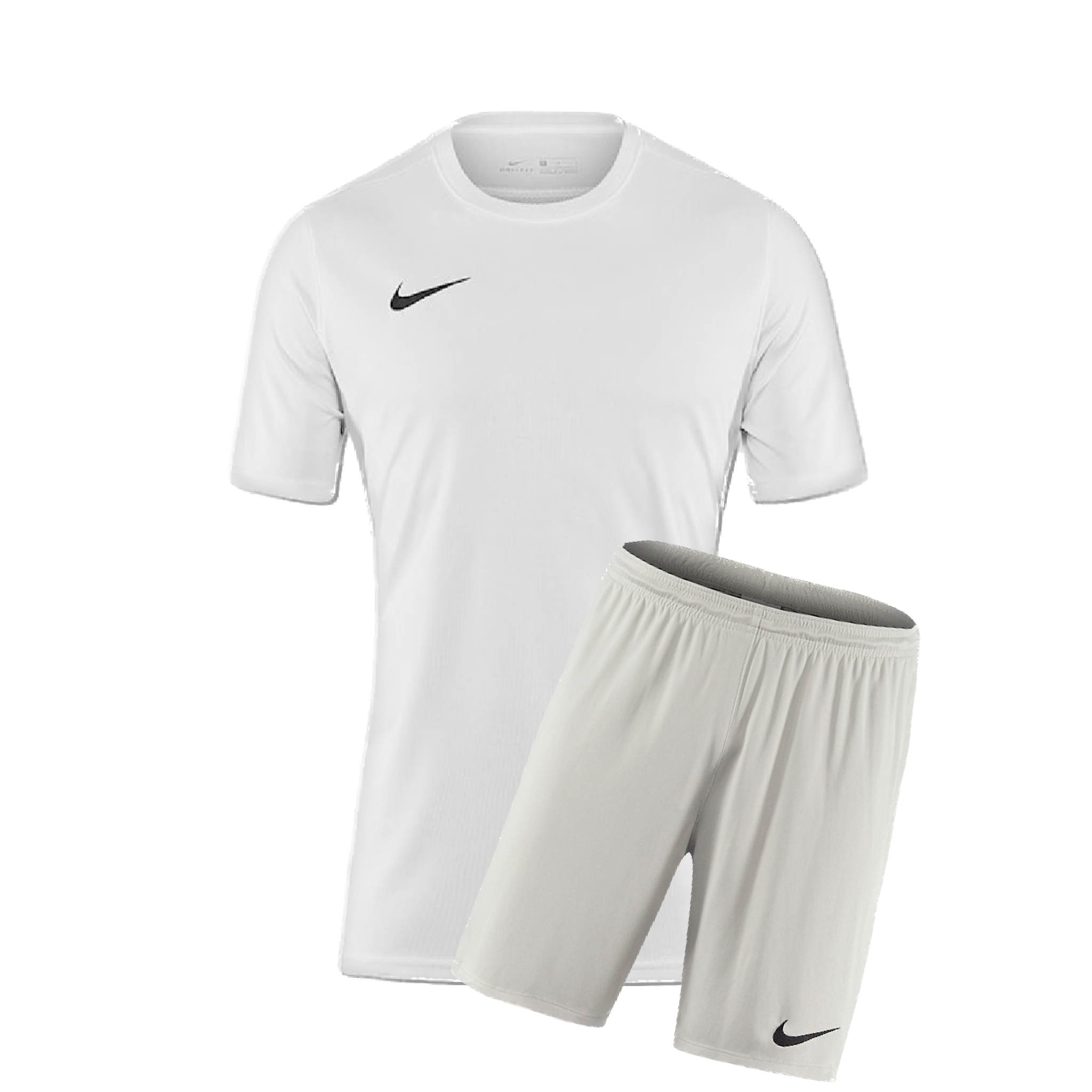 Nike Dri Fit Set Wolf Grey & White