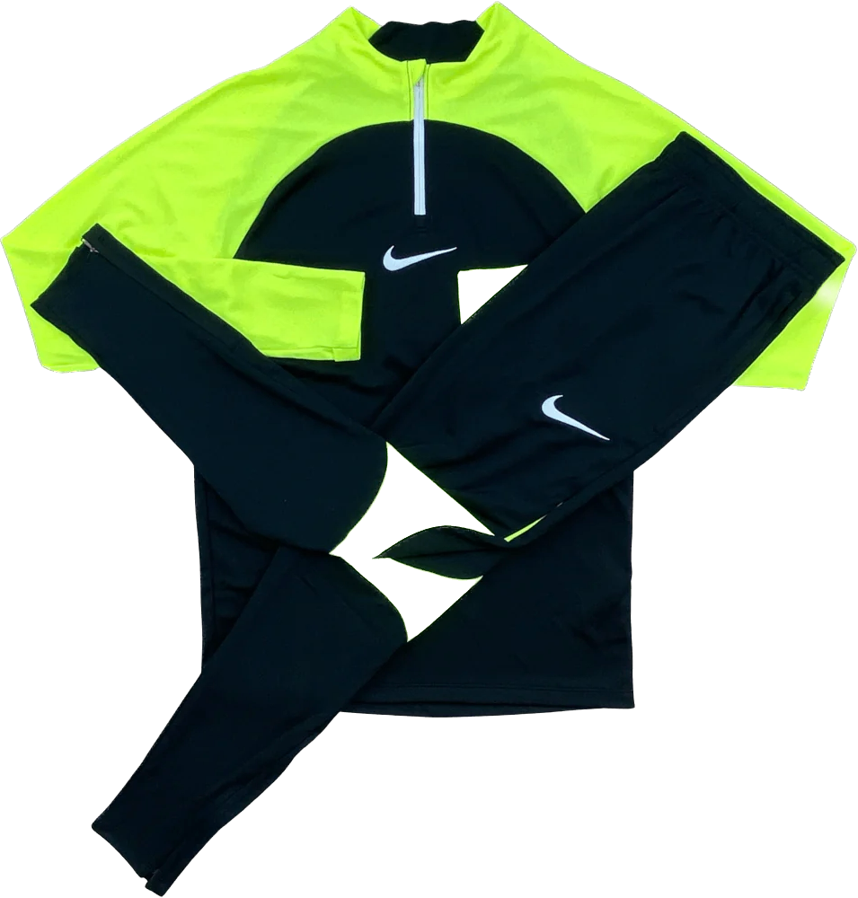 Nike Academy Pro Drill Tracksuit Neon Volt & Black