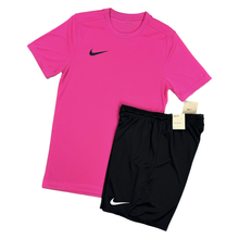 Load image into Gallery viewer, Nike Dri Fit Set Vivid Pink &amp; Black
