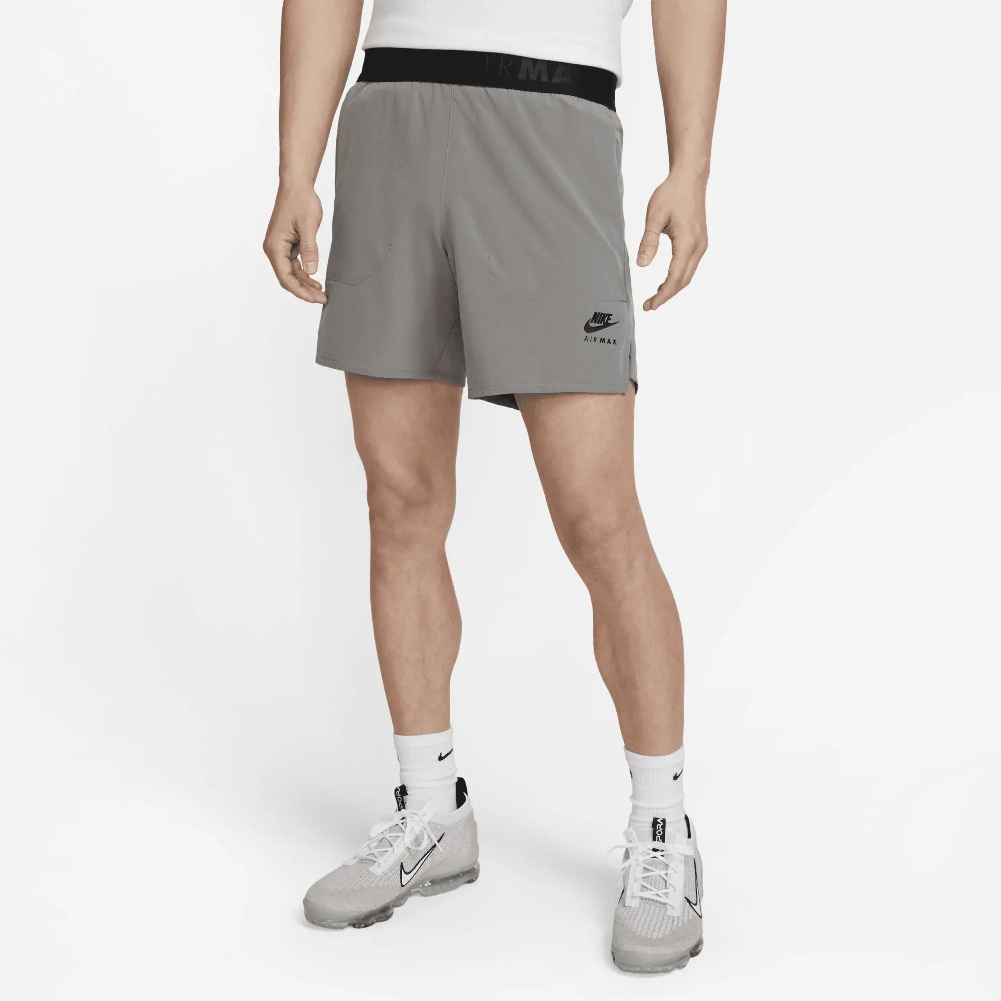 Nike Dri Fit Flex Air Max Performance Training Run Shorts Grey