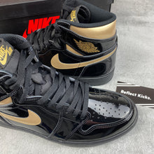 Load image into Gallery viewer, Nike Air Jordan 1 Retro High Black Metallic Gold 2020
