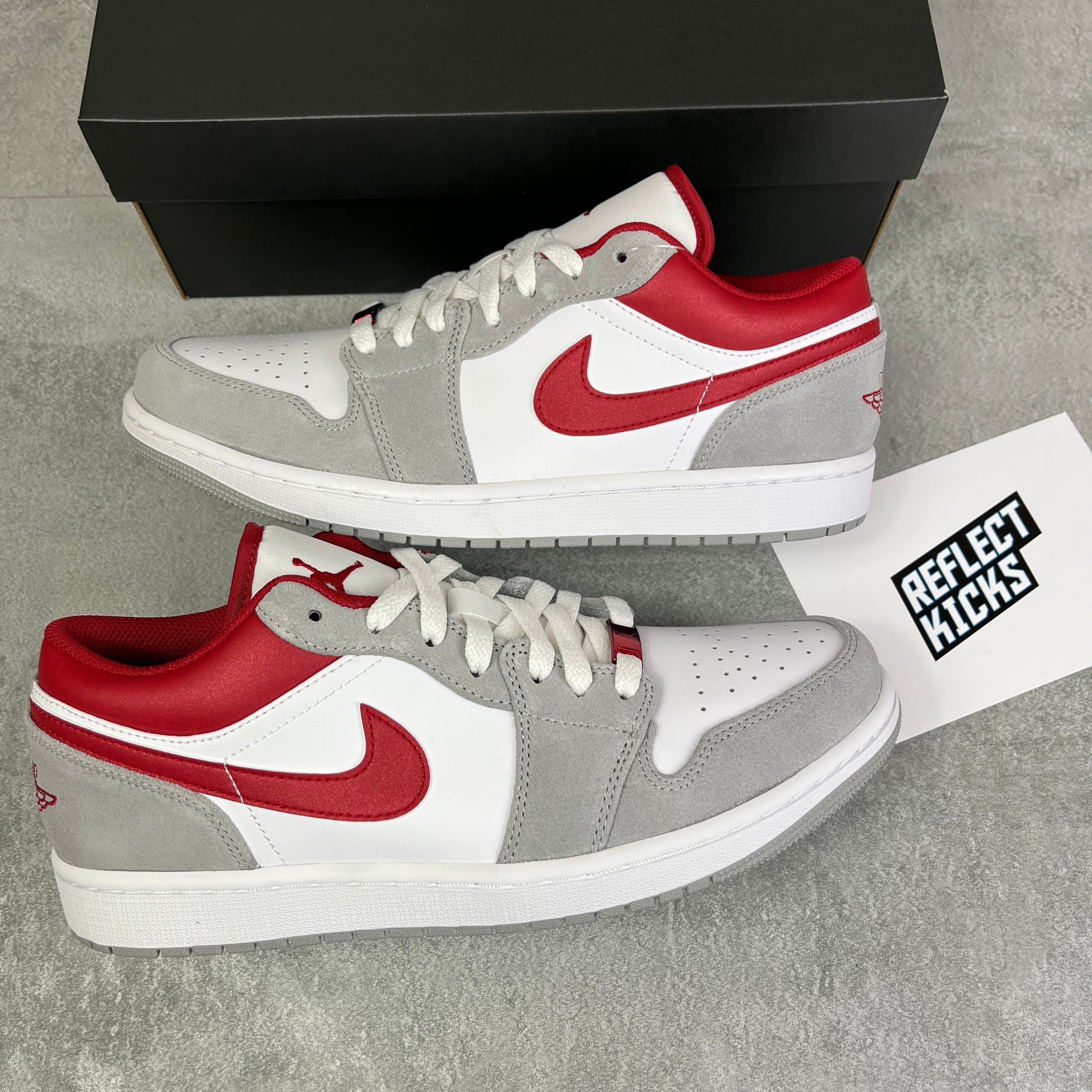 Nike Air Jordan 1 Low SE Light Smoke Grey Gym Red 2021