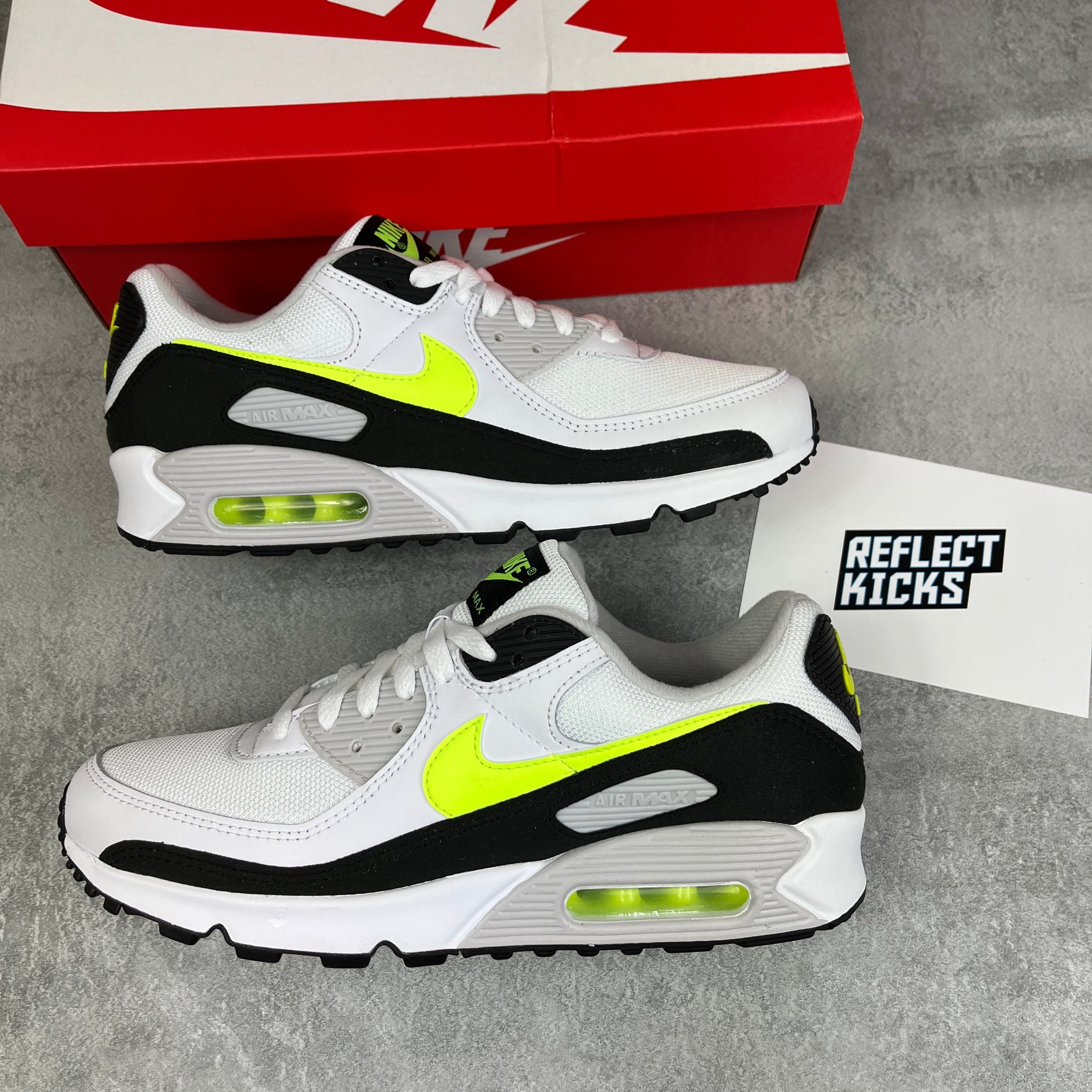 Nike Air Max 90 White Hot Lime 2021
